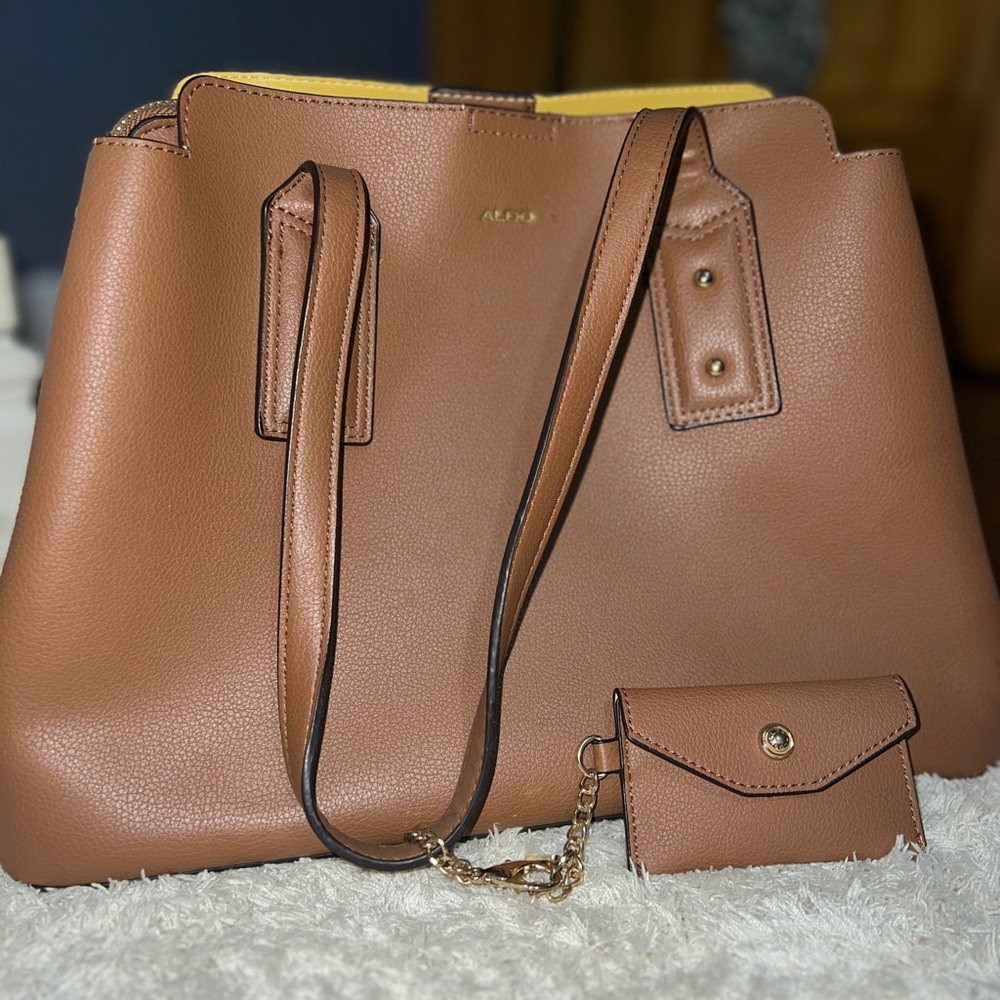 Aldo Brown Tote Bag